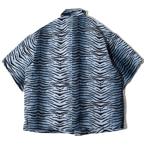 ALDIES/アールディーズ 『Leopard Shirt』 レオパードシャツ Blue - ALDIES Online Shop