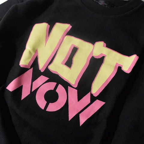 ALDIES/アールディーズ 『Notnow Wide Sweat』 ノットナウワイドスウェット Black - ALDIES Online Shop