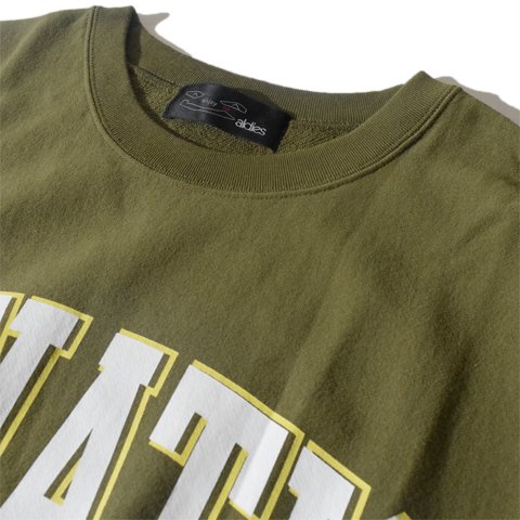 ALDIES/アールディーズ 『Lunatic Old Big Sweat』 ルナティックオールドビッグスウェット Olive - ALDIES  Online Shop