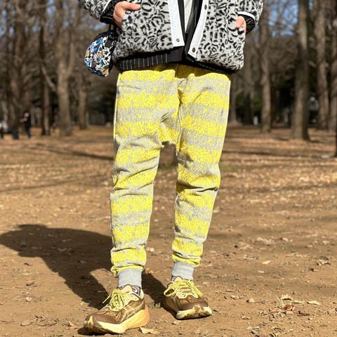 ALDIES/アールディーズ 『Skull Border Saluel Pants』 スカルボーダーサルエルパツ Yellow - ALDIES  Online Shoンp