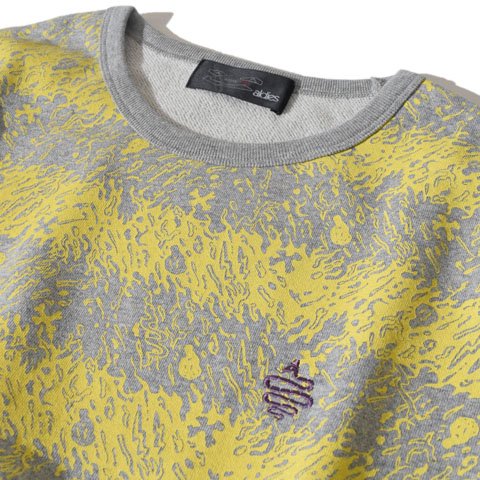 ALDIES/アールディーズ 『Skull Border Sweat』 スカルボーダースウェット Yellow - ALDIES Online Shop