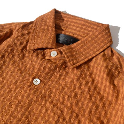 ALDIES/アールディーズ 『Check Tighten Shirts』チェックタイトゥンシャツ Orange -ALDIES Online Shop