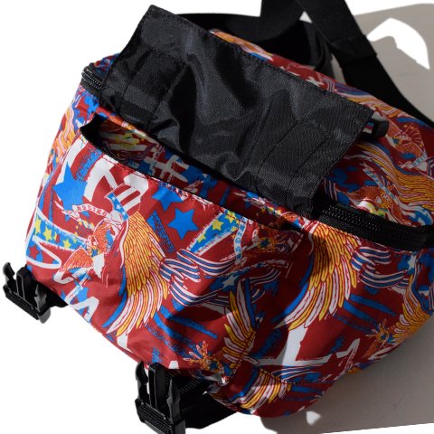 ALDIES/アールディーズ 『Eagle’s Pattern Waist Bag』 イーグルスパターンウエストバッグ Red - ALDIES  Online SHOP