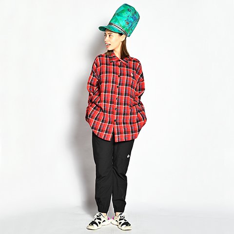 ALDIES/アールディーズ 『Nice Time Big Nel Shirt』 ナイスタイムビッグネルシャツ Red -ALDIES Online  Shop