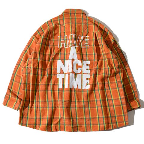 ALDIES/アールディーズ 『Nice Time Big Nel Shirt』 ナイスタイムビッグネルシャツ Orange -ALDIES  Online Shop