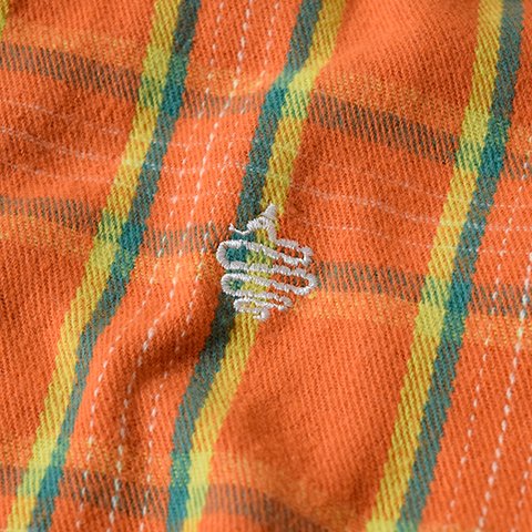 ALDIES/アールディーズ 『Nice Time Big Nel Shirt』 ナイスタイムビッグネルシャツ Orange -ALDIES  Online Shop