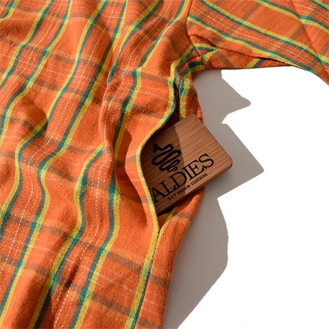 ALDIES/アールディーズ 『Nice Time Big Nel Shirt』 ナイスタイムビッグネルシャツ Orange -ALDIES  Online Shop