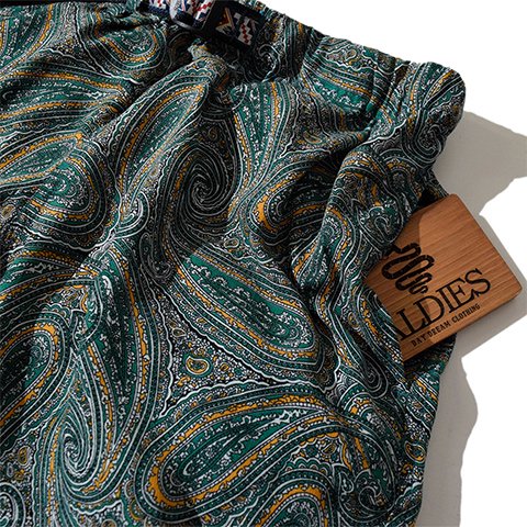 ALDIES/アールディーズ 『Paisley Short Pants』 ペイズリーショートパンツ Green - ALDIES Online Shop