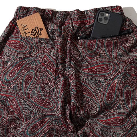 ALDIES/アールディーズ 『Paisley Short Pants』 ペイズリーショートパンツ Brown - ALDIES Online Shop