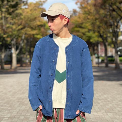 ALDIES/アールディーズ 『Indigo Cardigan』 インディゴカーディガン Navy- ALDIES Online Shop