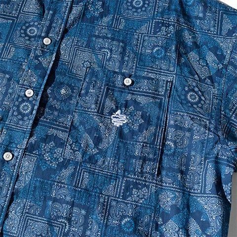 ALDIES/アールディーズ 『Bandana Shirts』 バンダナシャツ Blue