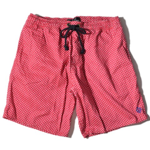 red short pants