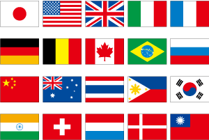 ｌサイズ世界の国旗 ポール付き 50 72ｃｍ トスパ世界の国旗販売ショップ