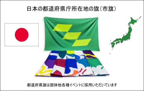 都道府県庁所在地の旗