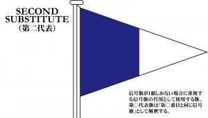 国際信号旗 代表旗 Substitutes【第2代表旗】[2巾：136×181cm