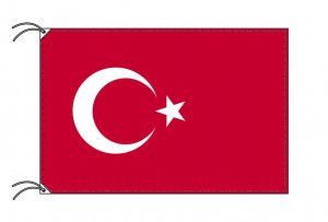 トルコ 国旗 DXセット 70×105cm国旗 アルミ合金ポール 壁面設置部品の