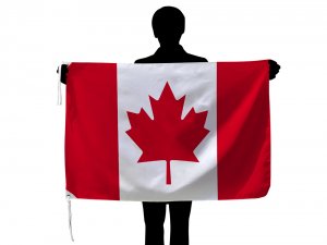 カナダ国旗・メープルリーフフラッグ（70×105ｃｍ・品番Ｎｏ.1・ポリエステル100％) - トスパ世界の国旗販売ショップ
