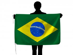 ブラジル国旗（70×105ｃｍ・品番Ｎｏ.1・ポリエステル100％) - トスパ世界の国旗販売ショップ