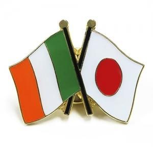ピンバッジ2ヶ国友好 日本国旗 アイルランド国旗 約 mm ピンバッジ2ヶ国友好 日本国旗 アイルランド国旗 約 mm