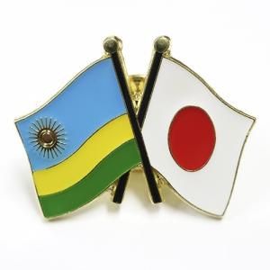 ピンバッジ2ヶ国友好 日本国旗 ルワンダ国旗 約 mm ピンバッジ2ヶ国友好 日本国旗 ルワンダ国旗 約 mm