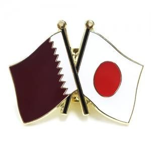 ピンバッジ2ヶ国友好 日本国旗 カタール国旗 約 mm ピンバッジ2ヶ国友好 日本国旗 カタール国旗 約 mm