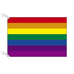 レインボーフラッグ LGBT 旗 100×150㎝ テトロン製 日本製