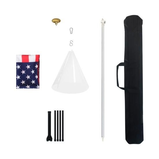 TOSPA 世界の国旗 フラッグディスプレイセット 90×135cm国旗 2.3m