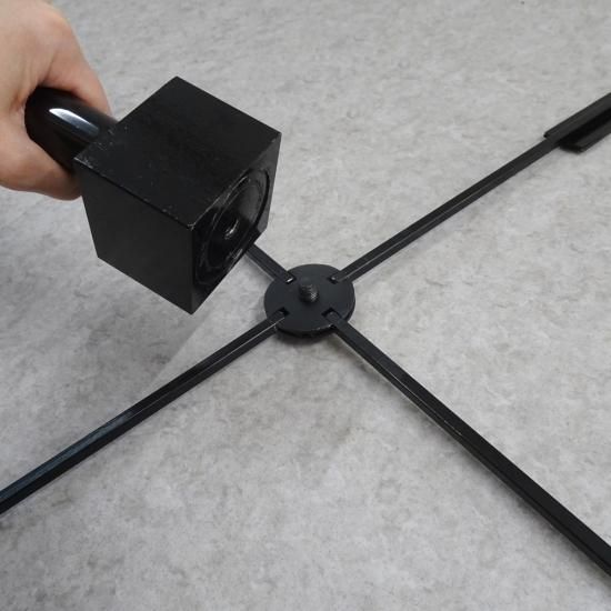 TOSPA のぼり旗用 ポールスタンド 折りたたみ式置据型 黒と2.5