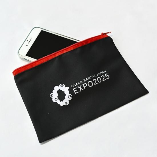 ジッパーポーチ EXPO2025 ミャクミャク 黒 2025大阪・関西万博
