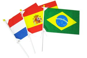 手旗 応援旗サイズ キリバス国旗 ポール付き 25 37 5ｃｍ トスパ世界の国旗販売ショップ