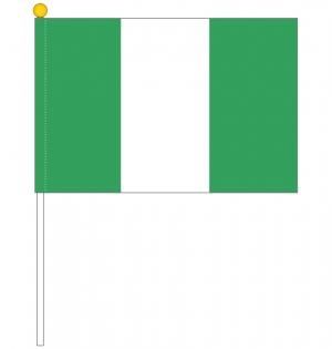 手旗 応援旗サイズ ナイジェリア国旗 ポール付き 25 37 5ｃｍ トスパ世界の国旗販売ショップ