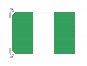 ナイジェリア 国旗 Lサイズ 50 75cm テトロン製 日本製 世界の国旗シリーズ