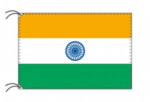 世界の国旗 インド国旗（70×105ｃｍ国旗・アルミ合金ポール・取付部品 