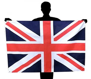 イギリス(英国・ユニオンジャック）国旗・（ポリエステル　90×135ｃｍ）・品番No2 - トスパ世界の国旗販売ショップ