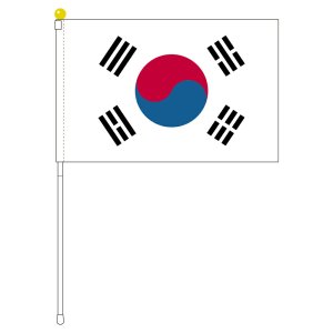 大韓民国 韓国国旗 ポータブルフラッグ 旗サイズ25 37 5cm テトロン製 日本製 世界の国旗 シリーズを激安販売 旗専門メーカーの店舗のネット通販 在庫品数豊富