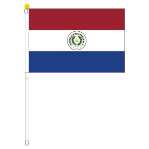 パラグアイ国旗 ポータブルフラッグ 旗サイズ25 37 5cm テトロン製 日本製 世界の国旗 シリーズを激安販売 東京日本橋の旗専門メーカーの店舗のネット通販 在庫品数豊富