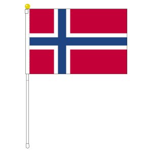 ノルウェー国旗 ポータブルフラッグ 旗サイズ25×37.5cm テトロン製 