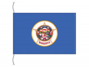TOSPA ミネソタ州旗[アメリカ合衆国の州旗・卓上旗16×24cm・高級テトロン製] - トスパ世界の国旗販売ショップ
