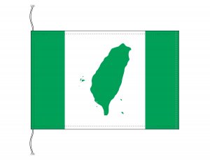台湾旗 緑の台湾島 WTC 国旗 卓上旗 旗サイズ16×24cm テトロン ...