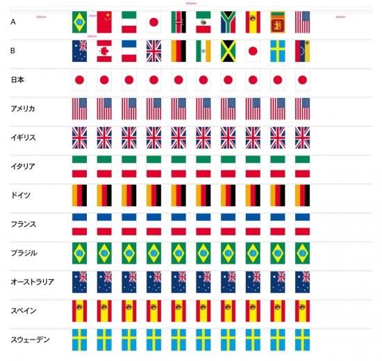 TOSPA 10枚ミニ連続旗 イタリア 国旗 14×21cm 全長約3.5m