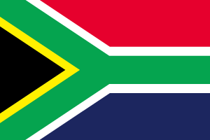 世界の国旗一覧　南アフリカ国旗