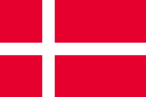 世界の国旗一覧　デンマーク国旗