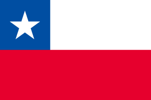 世界の国旗一覧　チリ国旗