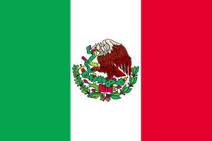 世界の国旗一覧　メキシコ国旗