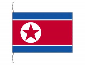 朝鮮民主主義人民共和国 北朝鮮 国旗 卓上旗 旗サイズ16×24cm テトロン ...