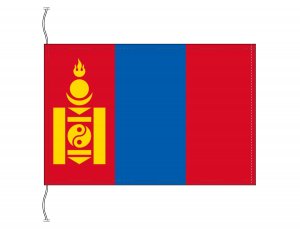 モンゴル 国旗 卓上旗 旗サイズ16×24cm テトロントロマット製 日本製 ...