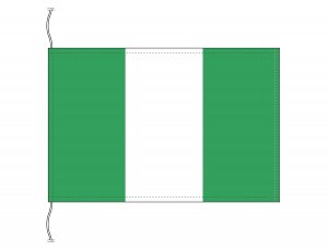 ナイジェリア 国旗 卓上旗 旗サイズ16 24cm テトロントロマット製 日本製 世界の国旗シリーズ