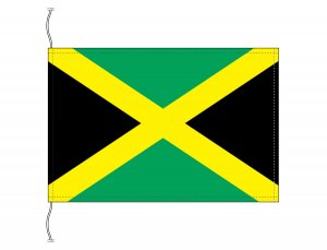 ジャマイカ 国旗 卓上旗 旗サイズ16 24cm テトロントロマット製 日本製 世界の国旗シリーズ