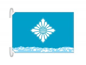 TOSPA 富山市旗 富山県県庁所在地の市の旗 Lサイズ 50×75cm テトロン製 日本製 日本の県庁所在地旗シリーズ - トスパ世界の国旗
