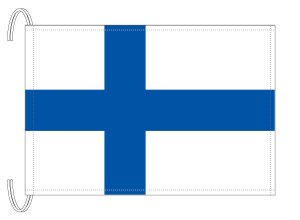 テトロン製 フィンランド国旗 M判 34 50ｃｍ トスパ世界の国旗販売ショップ